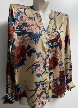 Блуза рубашка флористический принт (арт. 023)