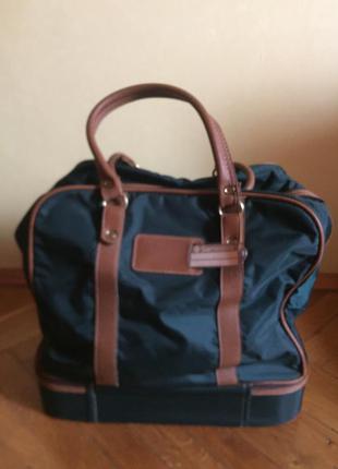 Нова оригінальна фірмова дорожня (спортивна) samsonite сумка з шкіряними ручками