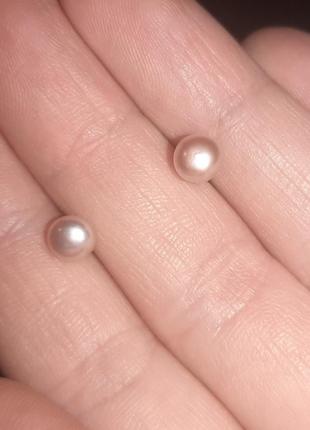 Пусети натуральний перли