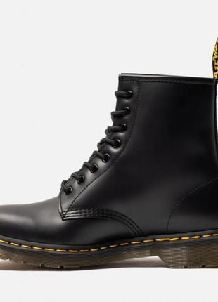 Dr. martens 1460 black smooth ботинки зимние6 фото