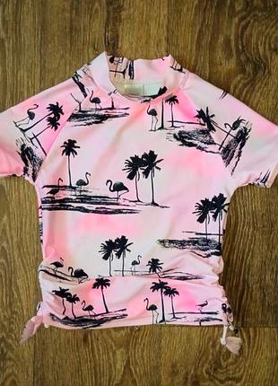 Дитяча купальна сонцезахисна пляжна футболка для плавання для басейну відпочинку