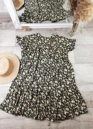 Фирменное шикарное трендовое платье с резинками в розлетаечном стиле boohoo5 фото