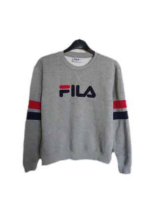 Мужской стильный свитшот с начёсом fila uniqlo hm kappa оригинал фила