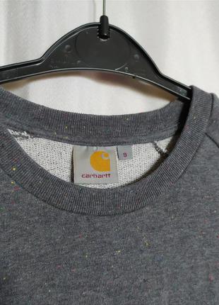 Стильний світшот з кольоровим вкрапленням carhartt x kemp sweatshirt ellesse wood wood patagonia uniqlo tnf оригінал кархарт4 фото