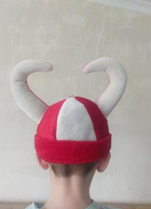 Карнавальный костюм шапка шлем  викинг универсальный размер6 фото