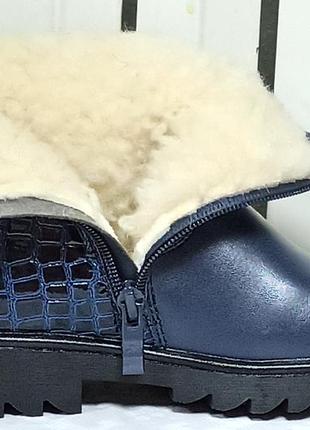 Зимние ботинки сапоги сапожки теплые на овчине для девочки клиби clibee к32 р.27,288 фото