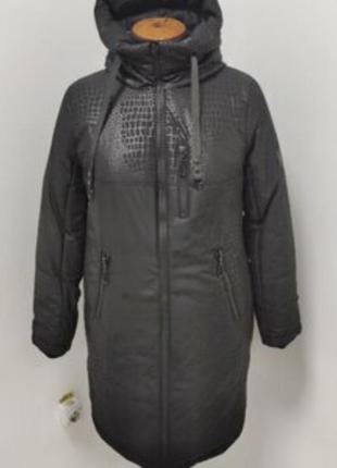 Шикарная куртка,плащ,пальто зима,размер 60.6 фото