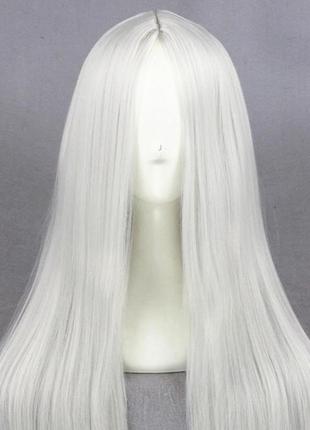 Белоснежный длинный платиновый блонд парик альт гот e-girl3 фото