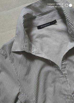 Брендовая стильная блуза на пуговицах, с четвертым рукавом от atmosphere3 фото