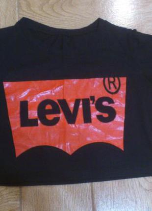 Топ черный хлопковый левис левайс топ чорний бавовняний майка lev'is levis👕р.m-l🇺🇸