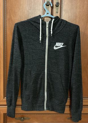 Кофта nike gym vintage full zip на молнии с капюшоном (худи/балахон/свитшот/толстовка)1 фото