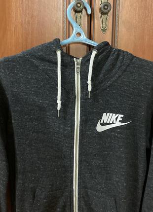 Кофта nike gym vintage full zip на молнии с капюшоном (худи/балахон/свитшот/толстовка)2 фото