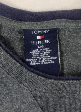 Tommy hilfiger. великий сірий джемпер, приємний на дотик.3 фото