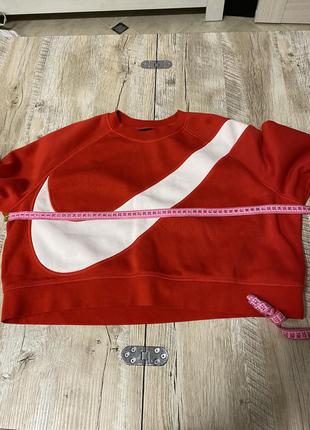 Толстовка свитер nike swoosh sweat rouge9 фото