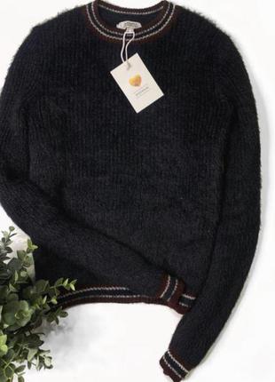Джемпер свитер пушистый с люрексом от jennyfer2 фото