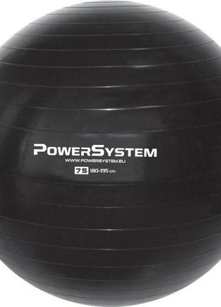 М'яч для фітнесу і гімнастики power system ps-4013 pro gymball 75 cm black