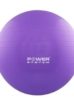 М'яч для фітнесу і гімнастики power system ps-4011 55 cm purple2 фото