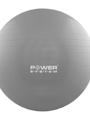 М'яч для фітнесу і гімнастики power system ps-4018 85 cm grey