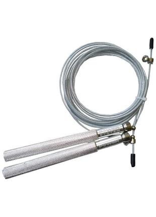 Скоростная скакалка power system ultra jump rope ps-4064 silver