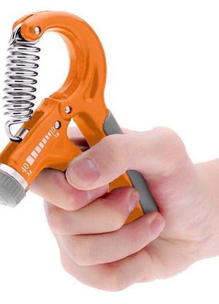 Эспандер кистевой пружинный ножницы power system ps-4021 power hand grip orange4 фото