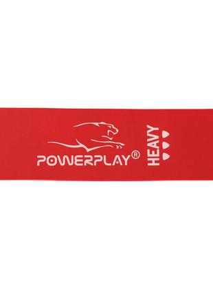 Фітнес-гумка powerplay 4114 heavy червона (500 * 50 * 1.2 мм) - опір 11кг7 фото