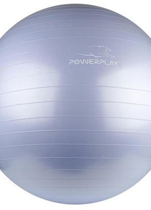 М'яч для фітнесу powerplay 4001 75см sky blue + насос2 фото