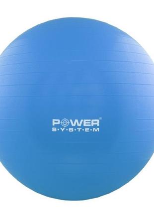 М'яч для фітнесу і гімнастики power system ps-4011 55cm blue2 фото