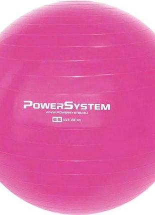 М'яч для фітнесу і гімнастики power system ps-4012 pro gymball 65 cm pink