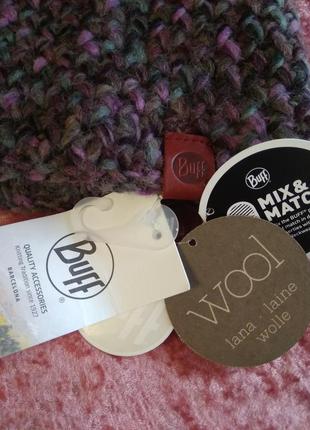 Снуд buff neckwarmer knitted and polar margo plum/grey vigore4 фото