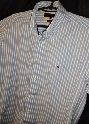 Tommy hilfiger рубашка размер m,l4 фото