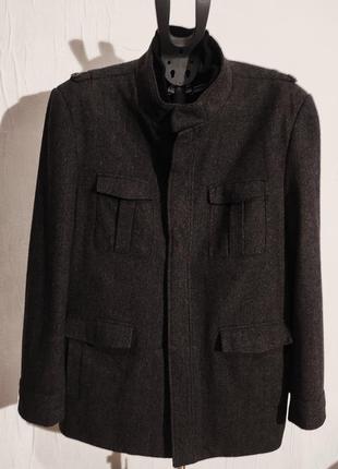 Шерстяное пальто френч jack raid🔥2 фото