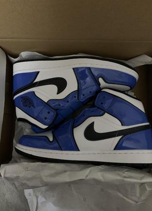 Jordan 1 mid “laser blue” оригинал!6 фото