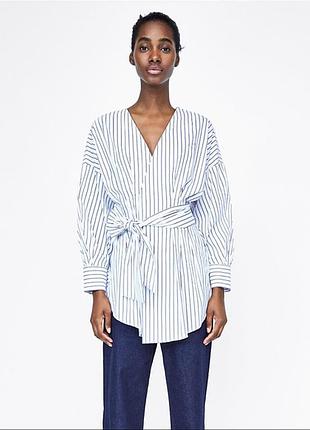 Блуза в смужку від zara,p. xs