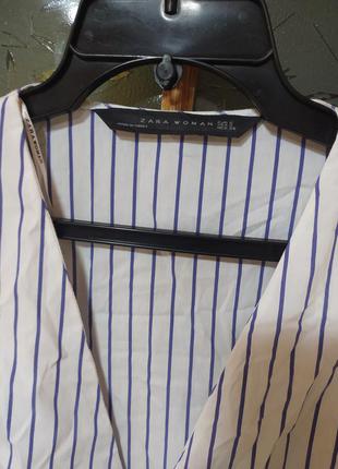 Блуза в полоску от zara,p. xs7 фото
