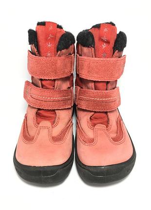 Зимові шкіряні термоботинки ecco 2