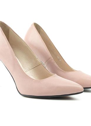 Туфлі жіночі woman's heel пудрові (про-830)