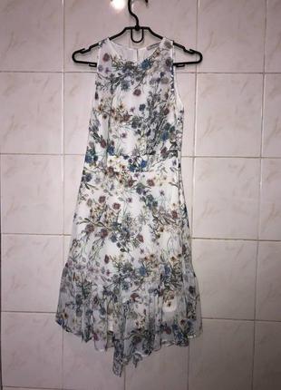 Платье в цветочный принт zara3 фото