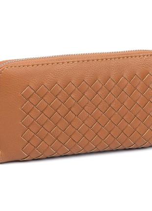Кошелек woman's heel кожаный коричневый (в-312)