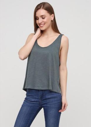 ✔️майка h&m меланж,кежуал, трикотаж, бавовна, розмір м.