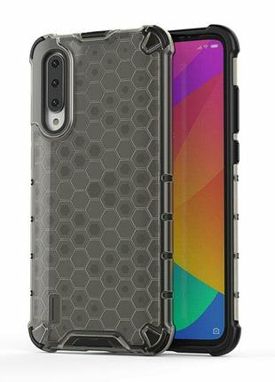 Захисний чохол deexe honeycomb series для xiaomi mi a3 / mi cc9e — black