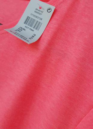 Спортивна футболка яскрава рожева неонова4 фото