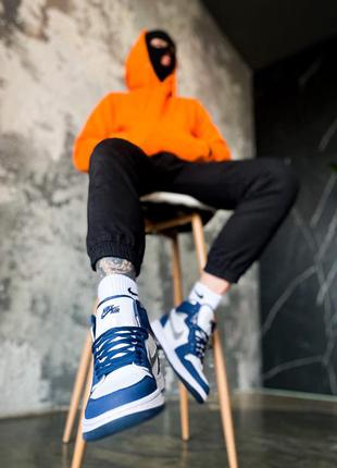Кросівки nike air jordan 1 retro Phat "midnight navy"6 фото