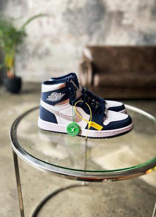 Кросівки nike air jordan 1 retro Phat "midnight navy"7 фото