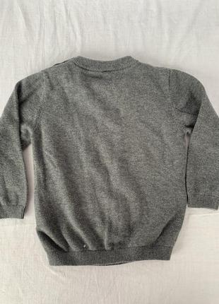 Новорічний светр h&m 9-12 місяців5 фото