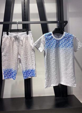 Мужской брендовый комплект шорты + футболка