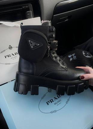 Черевики boots black fur ботинки6 фото