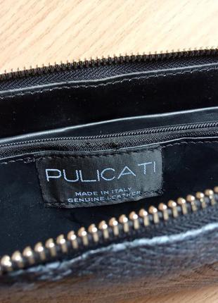 Портмоне гаманець гаманець pulicati натуральна шкіра фактура змія3 фото