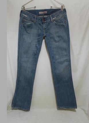 Джинси темно-блакитні прямі w32 l34 *pepe jeans victoria2 фото