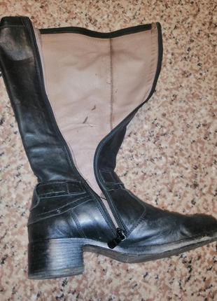 Сапоги кожаные