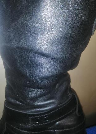 Сапоги кожаные